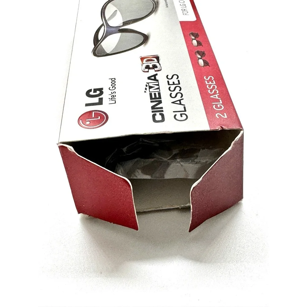 LG AG-F310 Cinema 3D Glasses Black Open Box New Unused 1 Pair